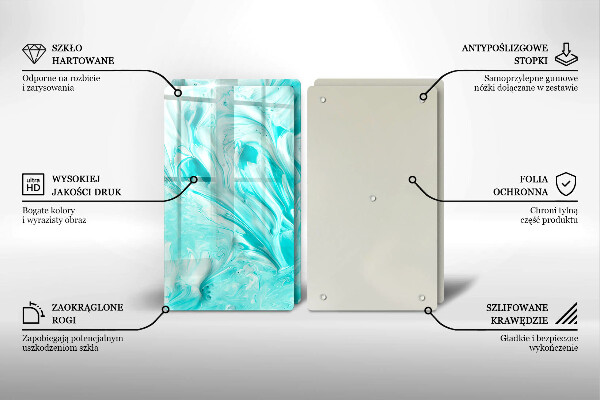 Tocător de bucătărie Vopsele de abstractie