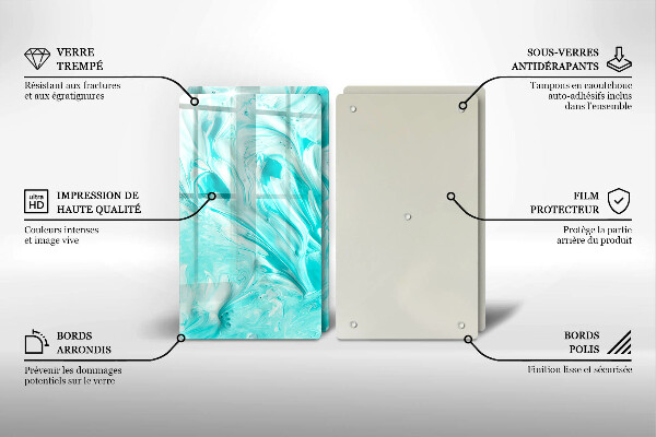 Tocător de bucătărie Vopsele de abstractie