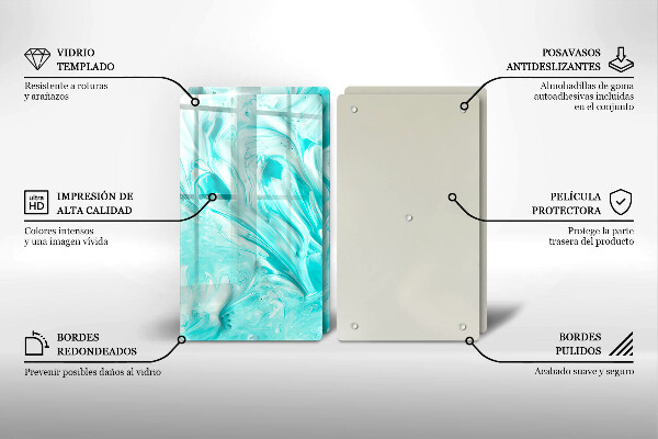 Tocător de bucătărie Vopsele de abstractie