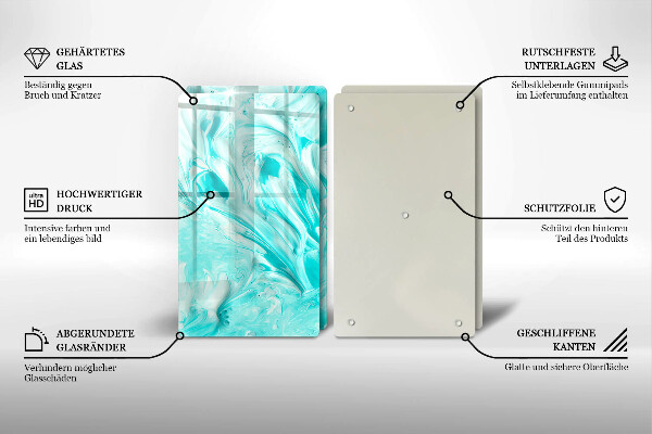 Tocător de bucătărie Vopsele de abstractie