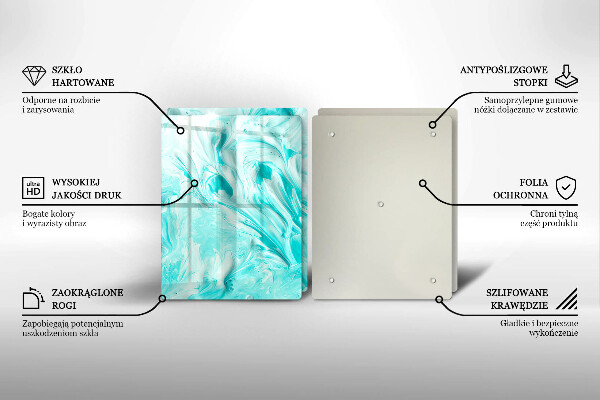 Tocător de bucătărie Vopsele de abstractie