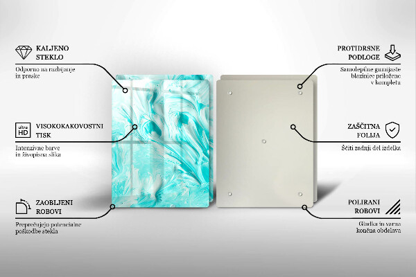 Tocător de bucătărie Vopsele de abstractie