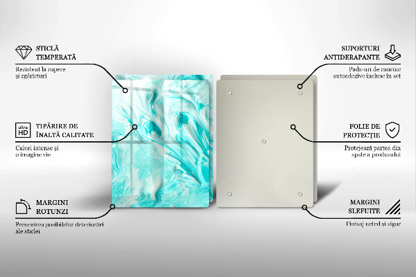 Tocător de bucătărie Vopsele de abstractie