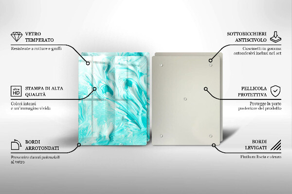 Tocător de bucătărie Vopsele de abstractie