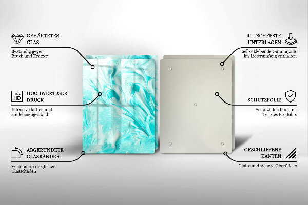 Tocător de bucătărie Vopsele de abstractie