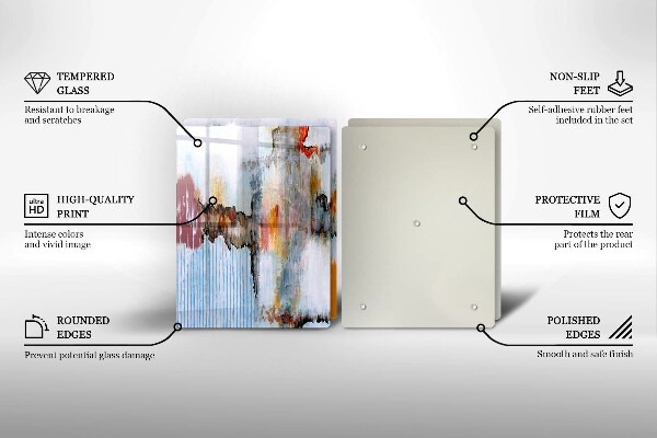 Tocător de bucătărie Vopsele de abstractie