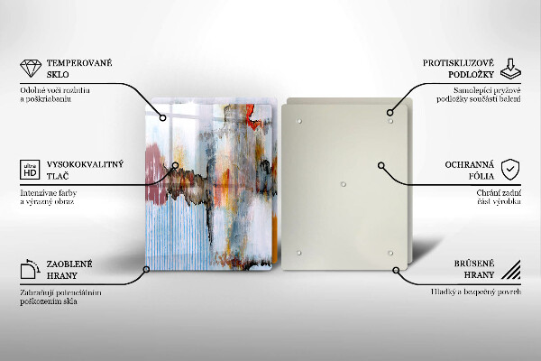 Tocător de bucătărie Vopsele de abstractie