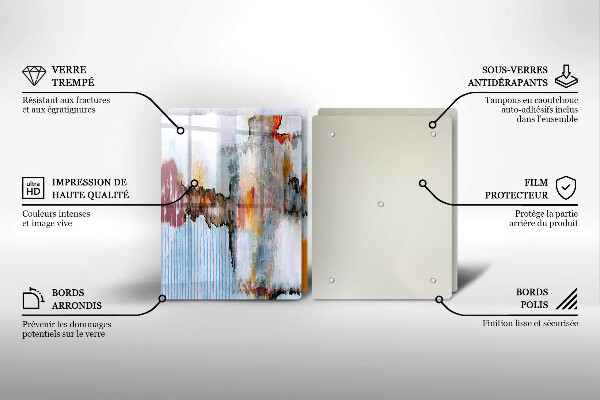 Tocător de bucătărie Vopsele de abstractie
