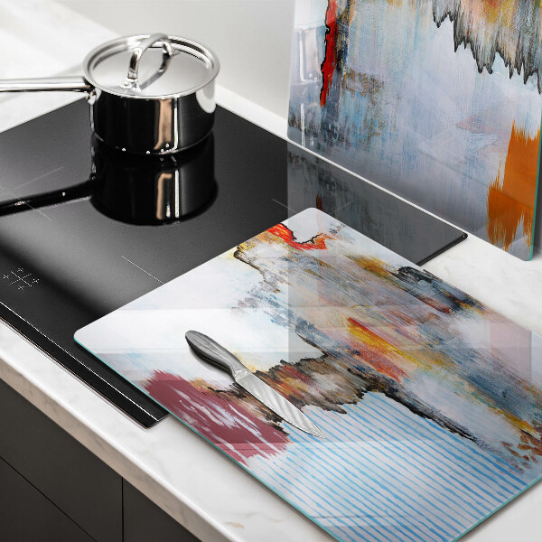 Tocător de bucătărie Vopsele de abstractie