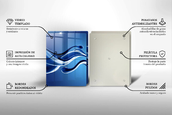 Tocător sticlă Abstracția fluidelor