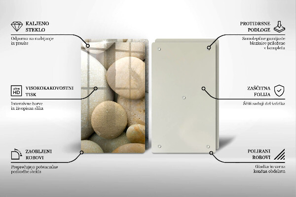 Tocător de bucătărie Model de pietre ovale