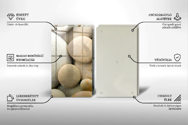 Tocător de bucătărie Model de pietre ovale