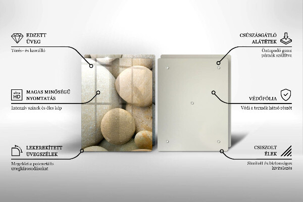 Tocător de bucătărie Model de pietre ovale