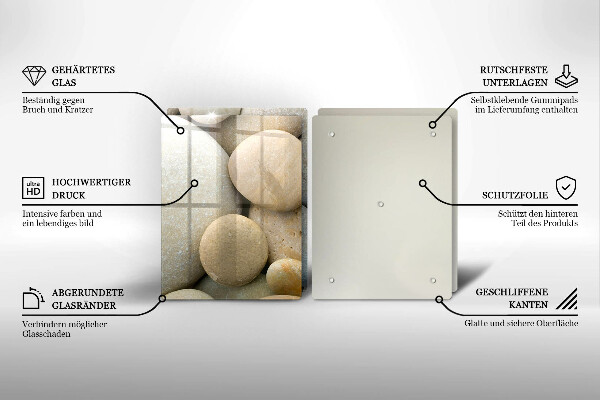 Tocător de bucătărie Model de pietre ovale