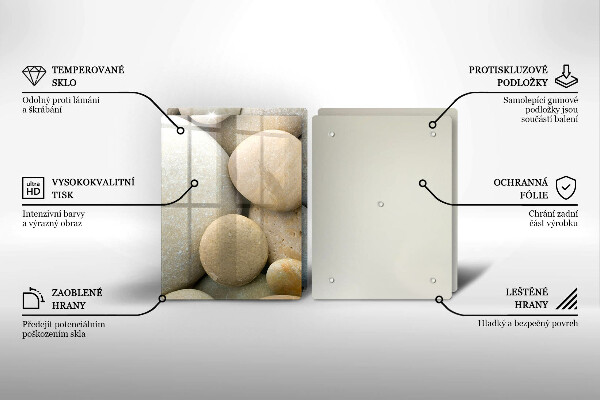 Tocător de bucătărie Model de pietre ovale