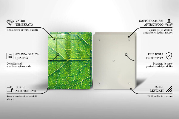 Tocător de bucătărie Venele frunzelor naturii