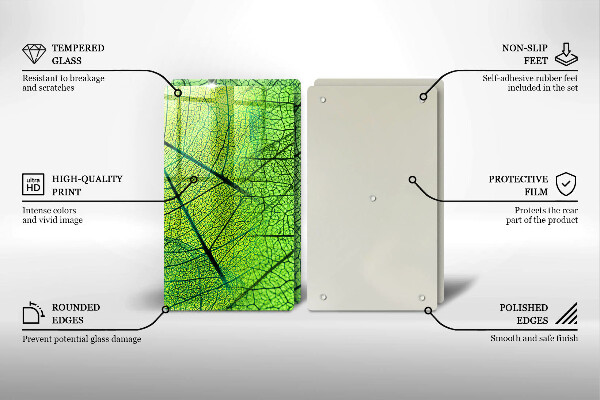 Tocător de bucătărie Venele frunzelor naturii