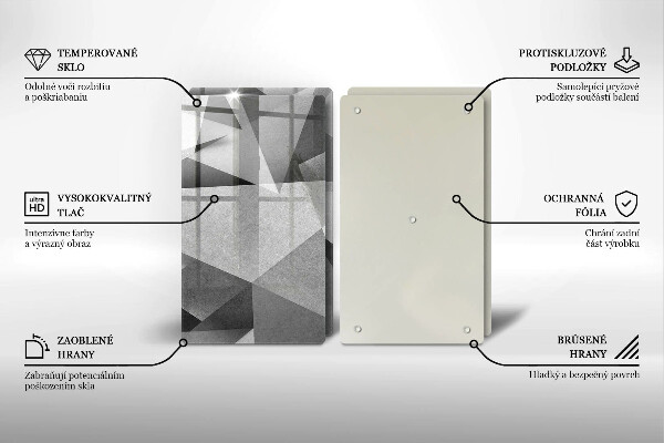 Tocător de bucătărie Abstracție ascuțită concretă