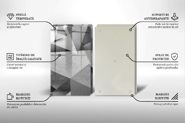 Tocător de bucătărie Abstracție ascuțită concretă