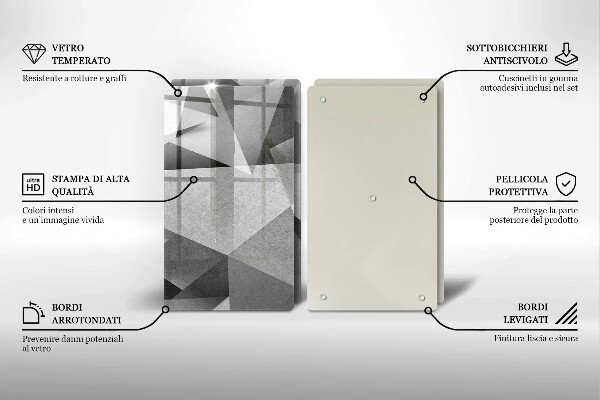 Tocător de bucătărie Abstracție ascuțită concretă