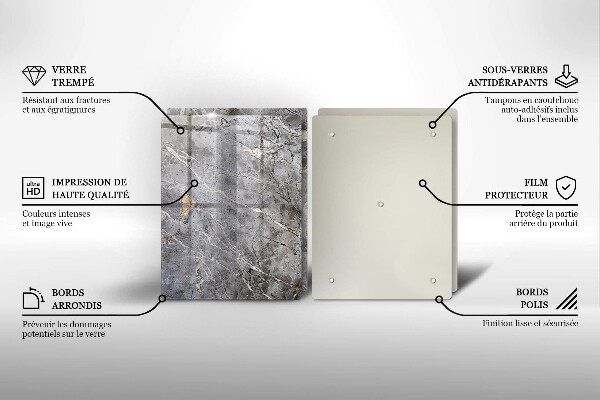 Tocător de bucătărie Textura de piatră