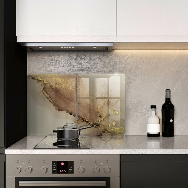 Tocător de bucătărie Abstracția aurului