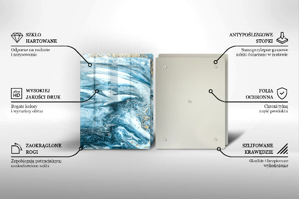 Tocător de bucătărie Structură cu aur