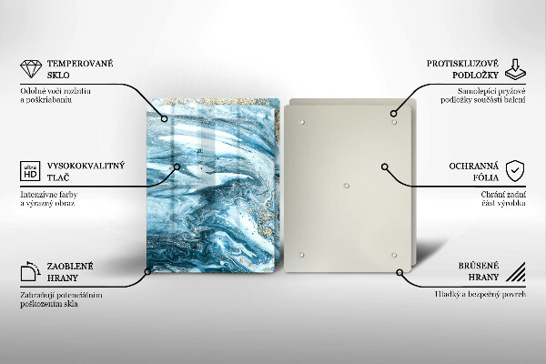 Tocător de bucătărie Structură cu aur