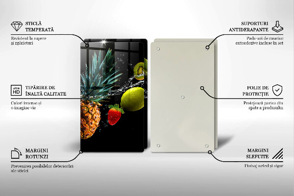 Tocător sticlă Fructe în apă