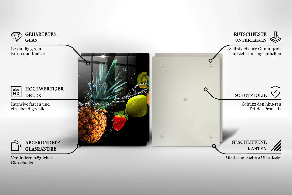 Tocător sticlă Fructe în apă