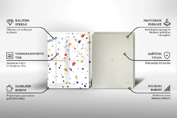 Tocător de bucătărie Gresie colorata