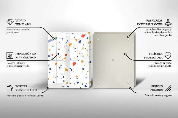 Tocător de bucătărie Gresie colorata