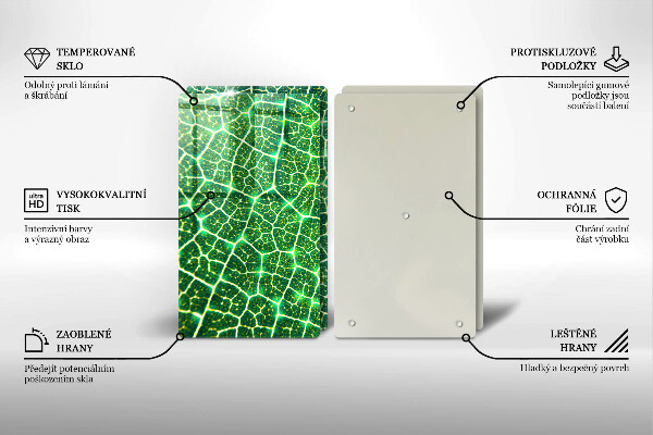 Tocător sticlă Structura frunzei