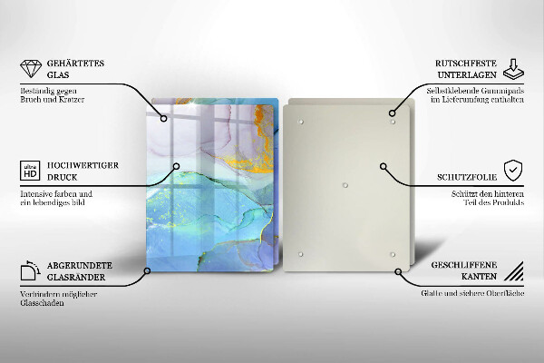 Tocător sticlă Piatră de aur crăpată