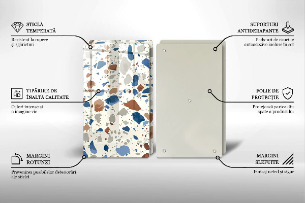 Tocător sticlă Gresie decorativa