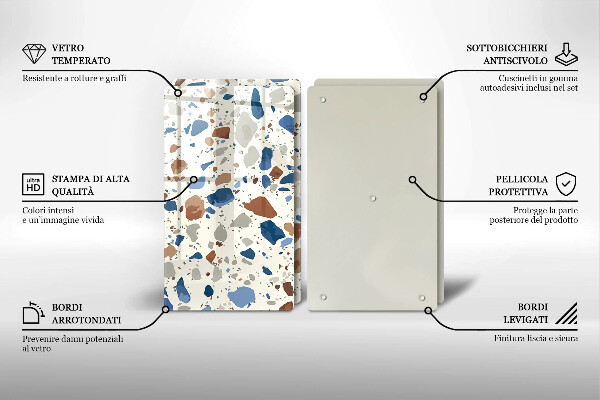 Tocător sticlă Gresie decorativa