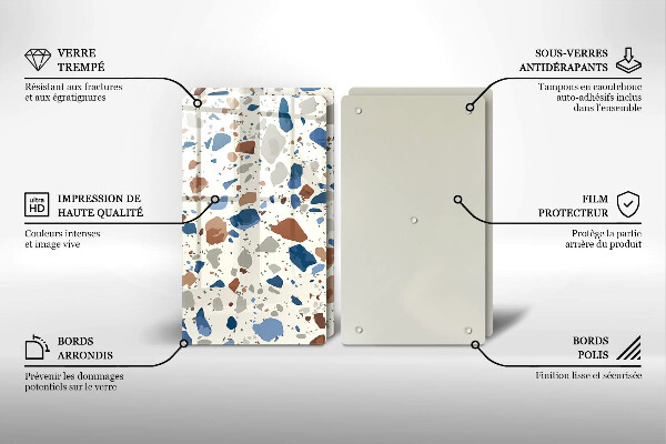 Tocător sticlă Gresie decorativa