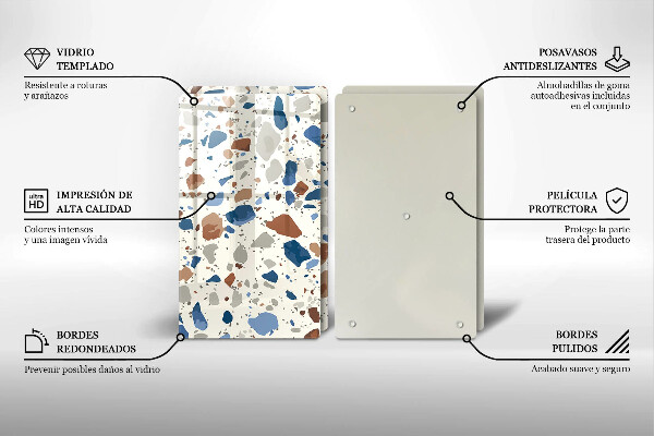 Tocător sticlă Gresie decorativa