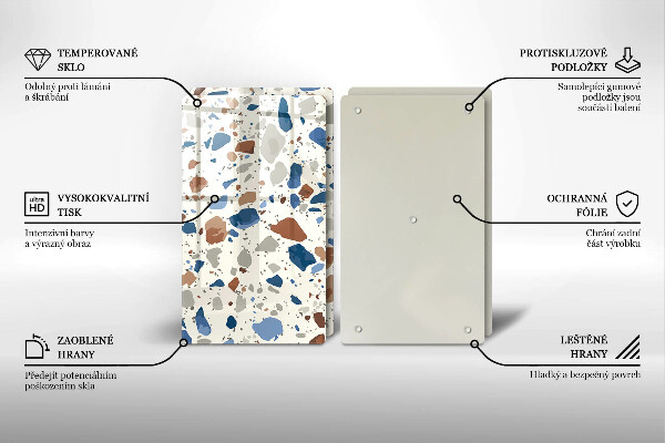 Tocător sticlă Gresie decorativa