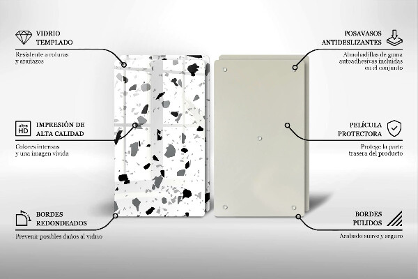 Tocător sticlă Gresie decorativa