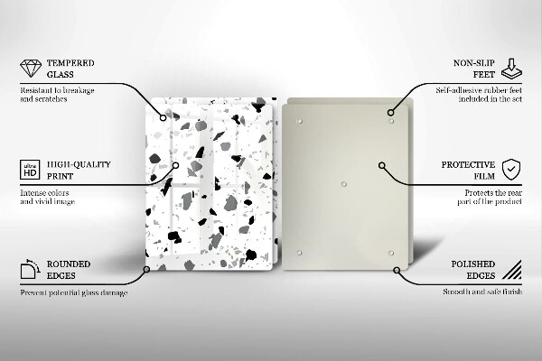 Tocător sticlă Gresie decorativa