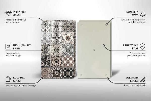 Tocător de bucătărie Placi decorative