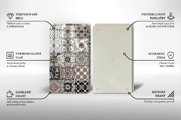 Tocător de bucătărie Placi decorative