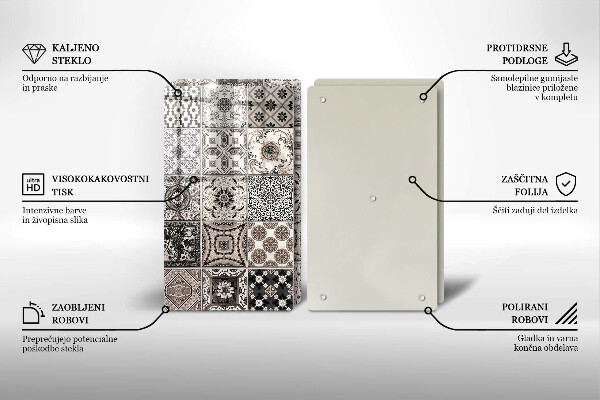 Tocător de bucătărie Placi decorative