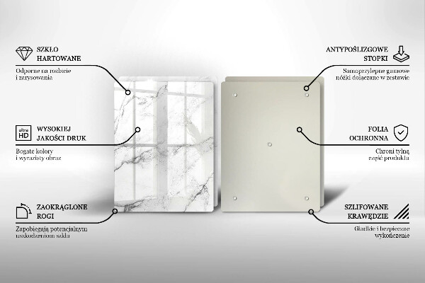 Tocător de bucătărie Textura eleganta de marmura