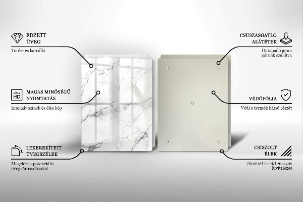 Tocător de bucătărie Textura eleganta de marmura