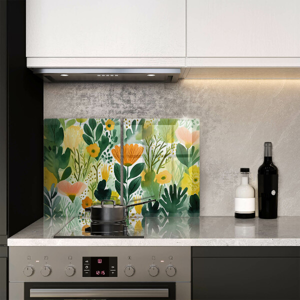 Tocător de bucătărie Flori pictate