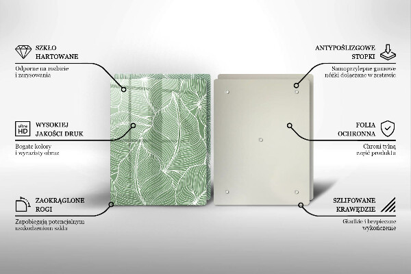 Tocător de bucătărie Frunze liniare