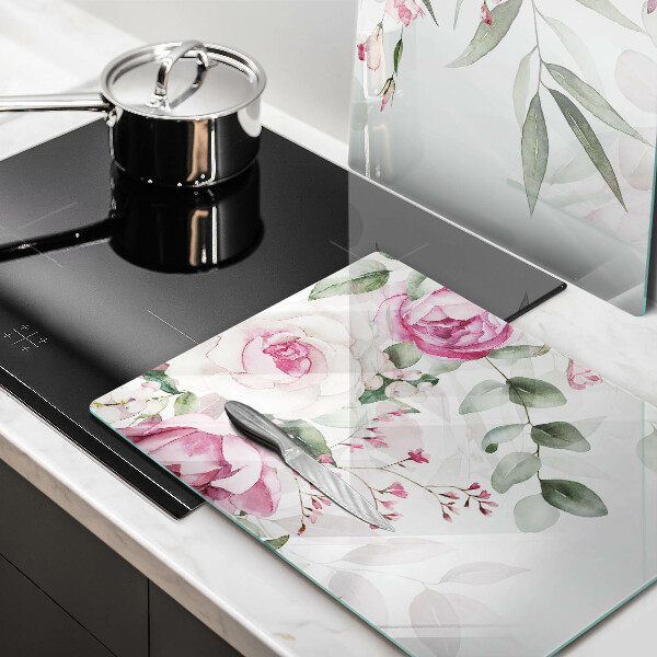 Tocător de bucătărie Trandafiri acuarela