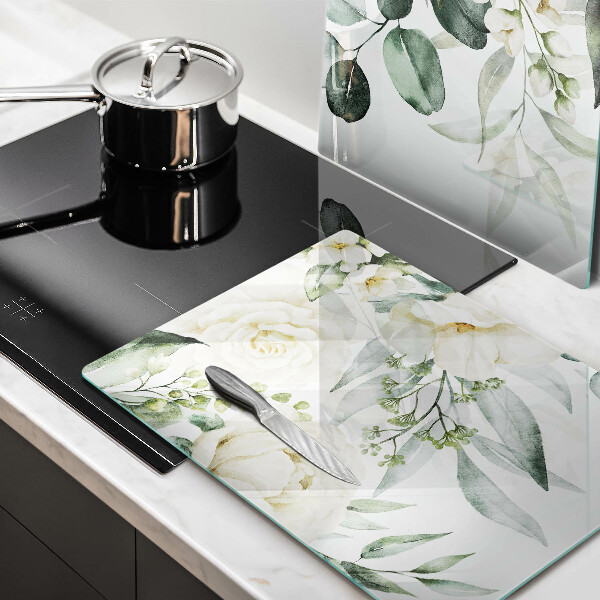 Tocător de bucătărie Acuarelă flori